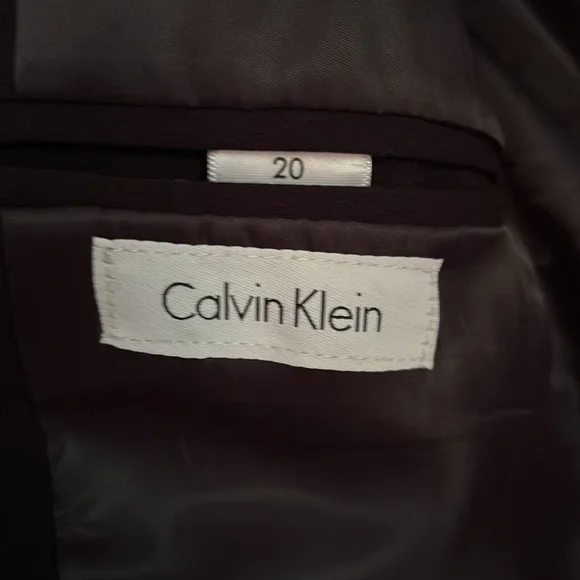 Calvin Klein Black Sport Coat Blazer Boys size 20 - Picture 2 of 7